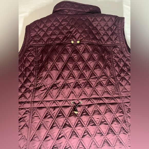 Weatherproof Soft Cozy Lining Quilted Vest Burgundy Red Size 3X Women beautiful! - Picture 12 of 13